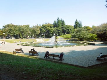 近くにはスポーツもお散歩もできる世田谷公園