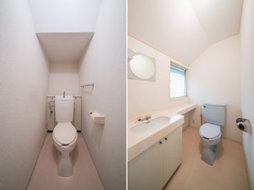 トイレは1階と2階にそれぞれあります。