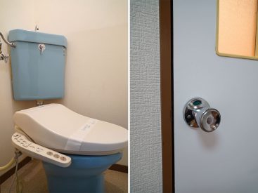 おトイレ、ちょこちょこ挟んでくるブルーがかわいい
