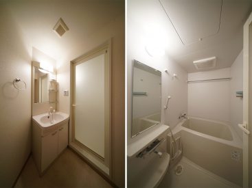 洗面台と浴室