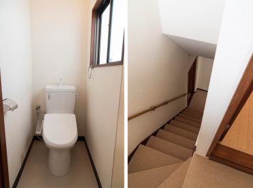 （4階）その階段を登った先に、2個目のトイレ。