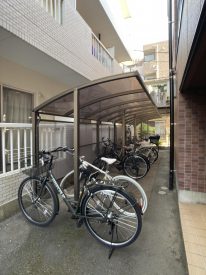 自転車、停められます。