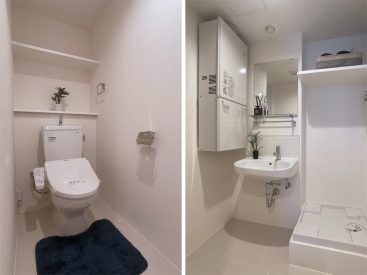 トイレと洗濯・洗面スペース。