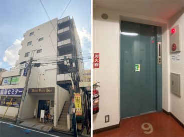 用賀駅3分、1階が学習塾のレトロなマンションの6階。