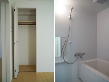 左：収納　右：浴室