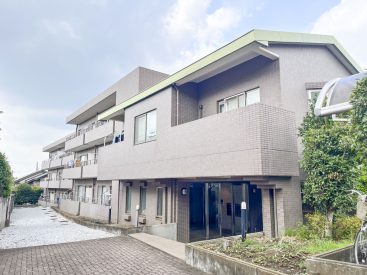 外観、低層の住宅街です。