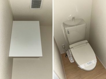 トイレにも収納があります。