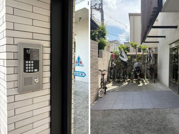 駐輪場前のスペースは乗り降り楽そうです。