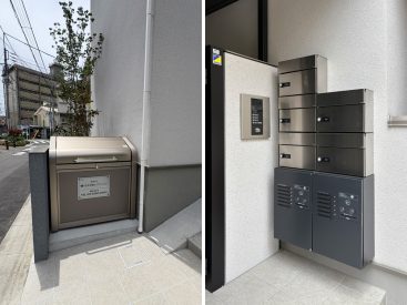 戸数が少ない分スッキリした共用スペース。