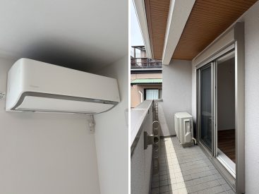 リビング側のバルコニーは余裕があります。