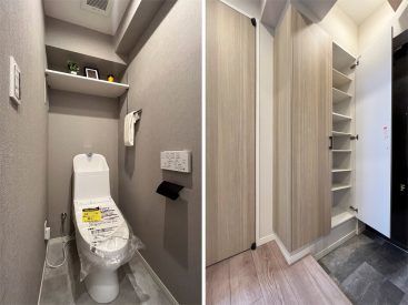 トイレの横が玄関です。