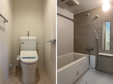 トイレとお風呂。