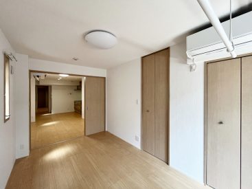開け放せば広い空間になります。