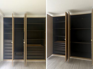 高さや収納方法も様々な収納です。