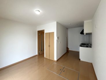 1階はダイニングキッチンに。ゆとりのある広さが嬉しい。