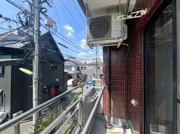 南向きのバルコニー。