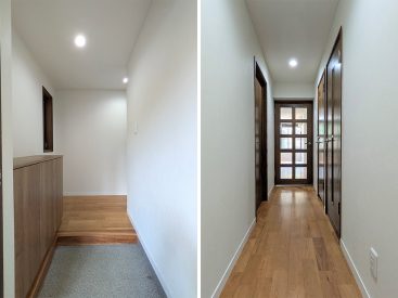 玄関、廊下部分。廊下があるの、地味に嬉しい。