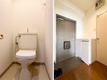 トイレと玄関。
