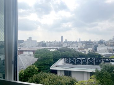三軒茶屋まで見渡すことのできる景色。キャロットタワーが見えます。