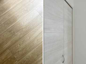 床や建具などマットな質感。家具・インテリアにも合わせやすい内装です。