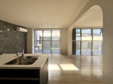 開放感にあふれた寛ぎのリビング。