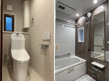 トイレとお風呂。