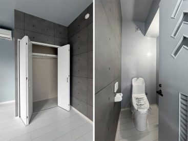 クローゼットとその横にはトイレ。