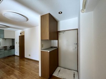 玄関はオープンめなつくり。上下に靴箱があります。