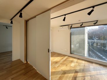 LDKはスライドドアで仕切ることができます。