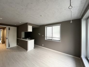 リビングダイニングは、キッチン合わせて12.4帖。