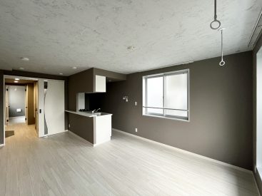 リビングダイニングは、キッチン合わせて12.4帖。