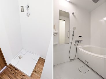 お風呂は追い炊き機能付き。