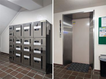 共用部に宅配ロッカーあり。