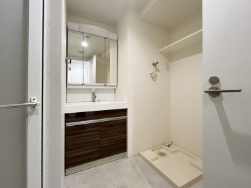 ほどよく広い洗面脱衣所は使い勝手◎