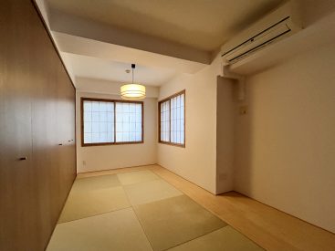 12帖の広さがある和室。