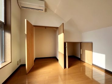 それぞれの部屋に収納がしっかりあるのがポイント。