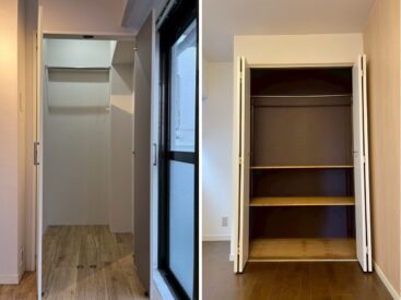 収納は二か所。