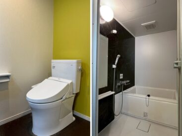 お風呂とトイレ。