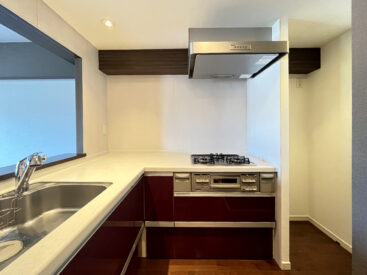 L字型のキッチンです。