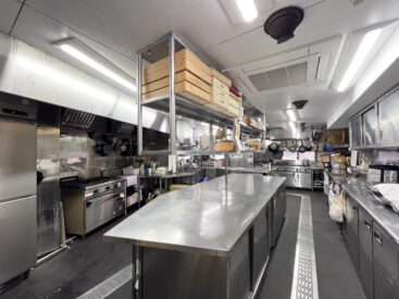 中華レストランの厨房だったキッチン。