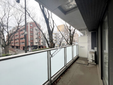 バルコニーはありますが、大通り沿いなので風を感じたいときだけ開けるのがおすすめ。