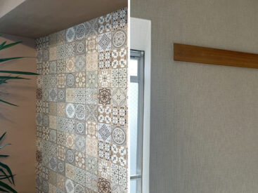 内装・壁紙がさまざまな表情を出しています。