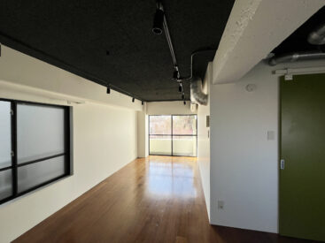 リノベーションされた大胆な間取りのワンルーム。