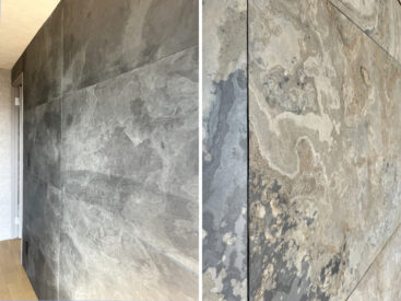 存在感のある壁。