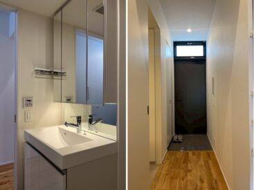 洗面台と玄関。