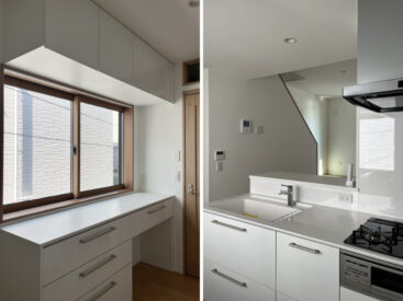 ふたりで立っても作業しやすそうなキッチン。