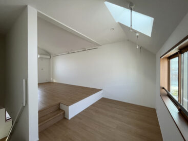 一番上の3階。天窓がすてきなポイント。